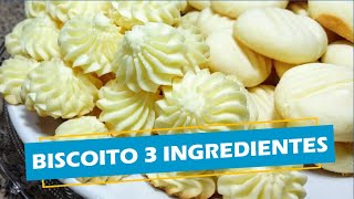 BISCOITO 3 INGREDIENTES  Maizena e Leite Condensado [upl. by Krenek742]