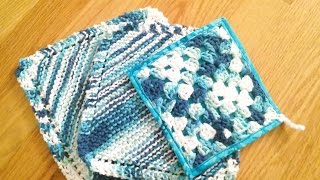 How to knit a simple dishcloth a Knittycats Knits tutorial [upl. by Trefler340]