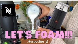 How To Foam Milk With Aeroccino 3 Make Coffee With Foam Tips amp Tricks  Easy Foamed Latte Recipe [upl. by Eicarg192]