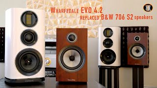 Wharfedale Evo 42 amp BampW 706 S2 Comparison Review [upl. by Machutte445]