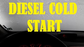 How to start EASILY a diesel engine car in cold weather [upl. by Essirehs]