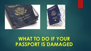 Applying for a Damaged Passport [upl. by Resneps905]