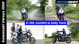 Kawasaki Versys 1000 Review  0100 Comfort Practicality Tested  MotorBeam [upl. by Crain]