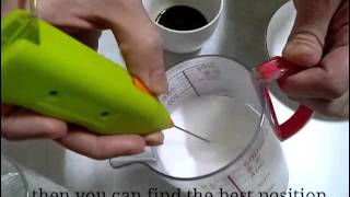 How To Make Latte Art with Mini Milk Frother [upl. by Enylcaj]