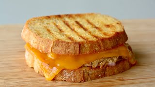 TUNA MELT RECIPE  How to make Cheesy Tuna Sandwich [upl. by Sirotek]