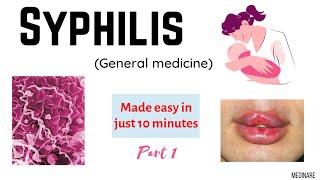 Syphilis  Part 1  Made easy Medinare [upl. by Nauquf]