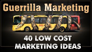 Guerilla Marketing  Ambush Marketing  40 Low Cost Ideas  Dr Vivek Bindra [upl. by Ahsimaj]