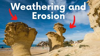 Difference between Weathering and Erosion [upl. by Barbara-Anne275]