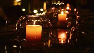 Flickering Candles Burning  Autumn Sleep amp Reading Ambience amp Sound [upl. by Brinson]