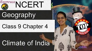 NCERT Class 9 Geography Chapter 4 Climate of India Examrace  English  CBSE [upl. by Lynad]