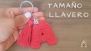 Llavero Letra A crochet  YouTube  paso a paso  heydcrochet [upl. by Chane]