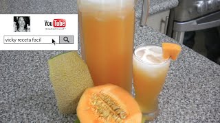 AGUA DE MELON  Vicky Receta Facil [upl. by Chuu]