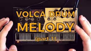 Using the Korg Volca Drum Melodically Sound Design [upl. by Sinnek]