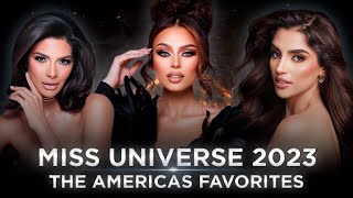 Miss Universe 2023 TOP 12 FAVORITES The Americas [upl. by Alaehs]