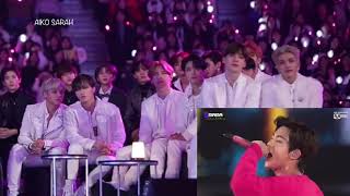 MAMA 2019 ATEEZ UNINE reaction to BTS performance [upl. by Basham442]