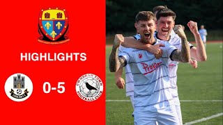 Caerleon 05 Cwmbrân Town  Gwent FA Senior cup  Quarter final highlights [upl. by Nyliac338]