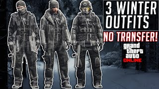 GTA 5 Online Winter Outfits NO TRANSFER [upl. by Greenwald]