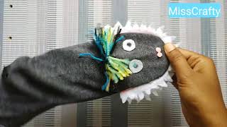 Old Socks Reuse Ideas  How To Make Socks Puppet  DIY Crafts [upl. by Cavan]