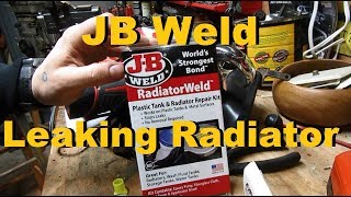 RADIATOR FIX  JB Weld Radiator Repair Kit [upl. by Marni]