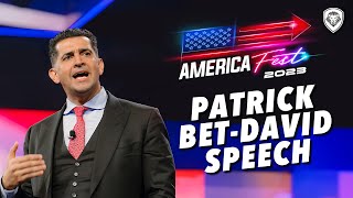 Patrick BetDavid Turning Point USA AmericaFest Speech 2023 [upl. by Auhs698]