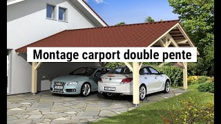 Montage carport double pente [upl. by Bedell473]