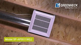 Greenheck  SPAP Ceiling Exhaust Fan Installation [upl. by Acinorrev]