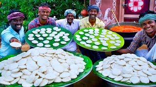 1000 IDLI with MUTTON KULAMBU  Best Combination Village Recipes  1000 Idlis Cooking in Village [upl. by Mirielle]