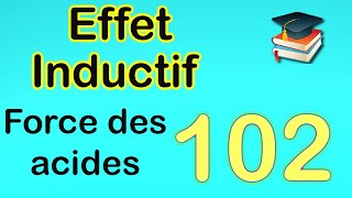 102Influence de leffet inductif sur la force des acides [upl. by Llekram]