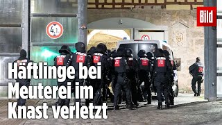 Gefängnismeuterei Polizei stürmt Knast in Thüringen  JVA Untermaßfeld [upl. by Inman]