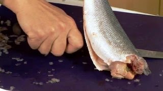 How to prepare a whole fish  GoodFoodcom  BBC Food [upl. by Dudley]