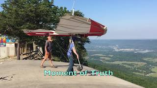 Hang Gliding First Mountain Launch [upl. by Agnizn]