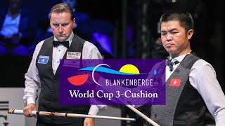 3Cushion World Cup Blankenberge 2018  Eddy Merckx vs Nguyen Quoc Nguyen [upl. by Hew931]